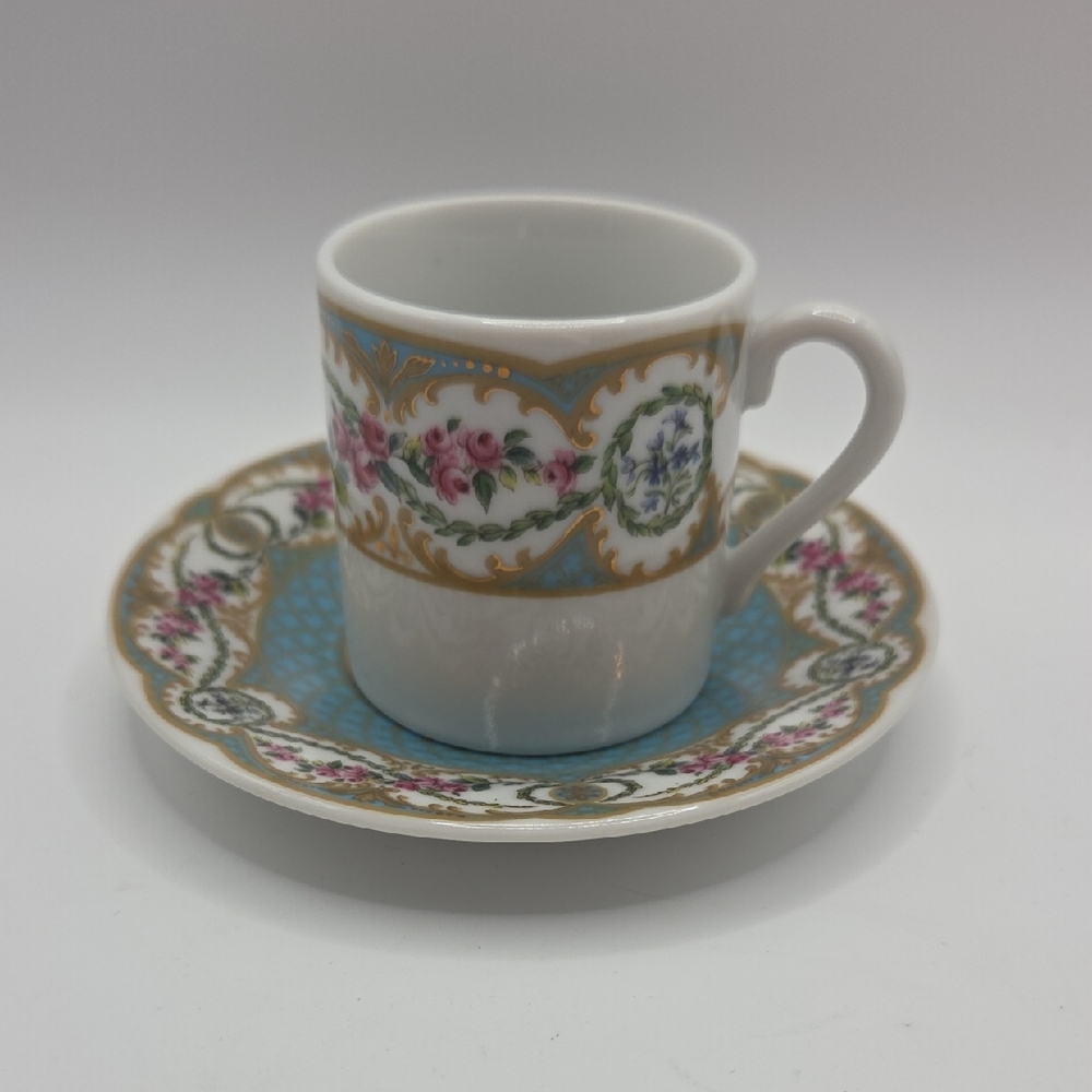 Tea Cup Andrea Sadek Floral Porcelain Cup and Saucer Set